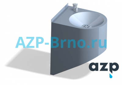 Настенный питьевой фонтанчик AFO 04 AZP Brno Чехия (фото, схема)
