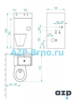 Безопасный нержавеющий комплект унитаз с раковиной и питьевым фонтанчиком BSK 02 AZP Brno Чехия (фото, схема) Безопасный нержавеющий комплект унитаз с раковиной и питьевым фонтанчиком BSK 02 AZP Brno Чехия (фото, схема)
